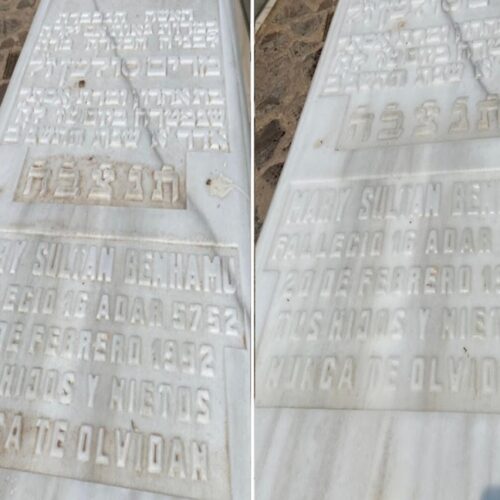 Headstone cleaning (basic service)